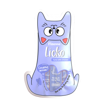 Finesse Licko Creamy Treat Tuna Chicken 14g x 5s (5 packs)